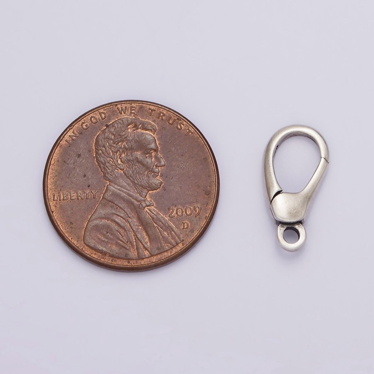 1 Pc 13.3x6.4 mm Sterling Silver Push Lobster Clasp for Jewelry Making SL-300 - DLUXCA