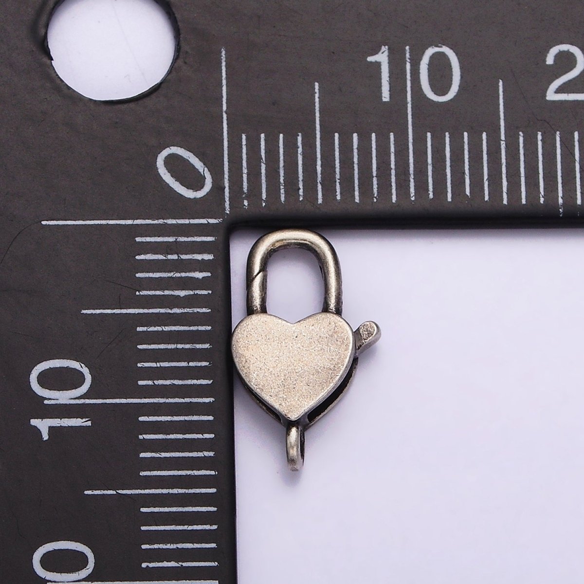 1 Pc 13x8.2 mm Sterling Silver Heart Lobster Clasp for Jewelry Making SL-308 - DLUXCA