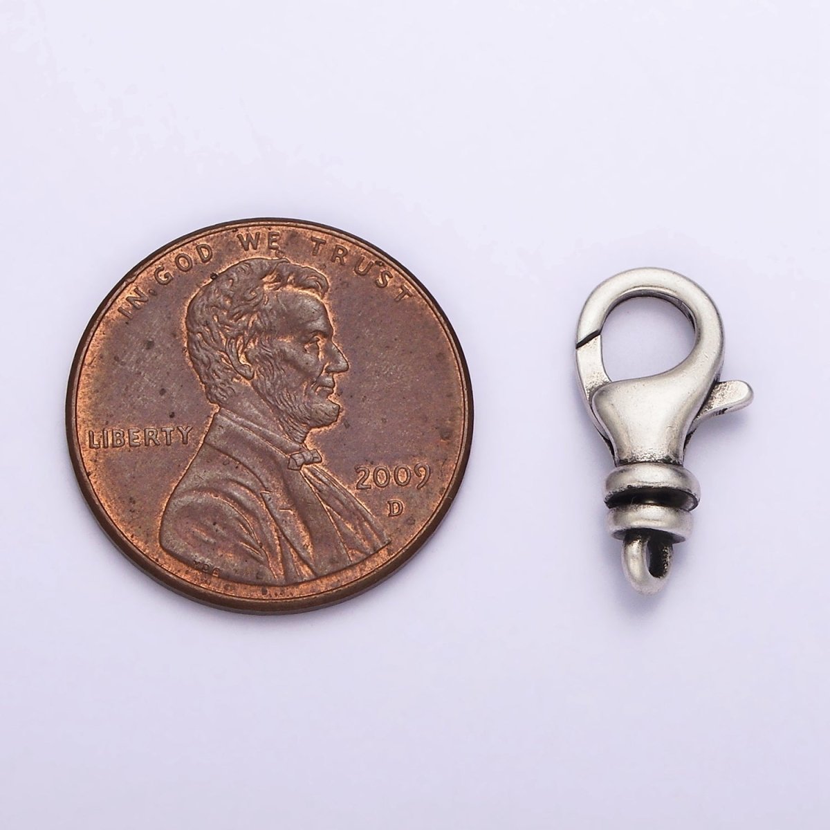 1 Pc 15.5x6.7 mm Sterling Silver Trigger Clasp Lobster Clasp for Jewelry Making SL-339 - DLUXCA