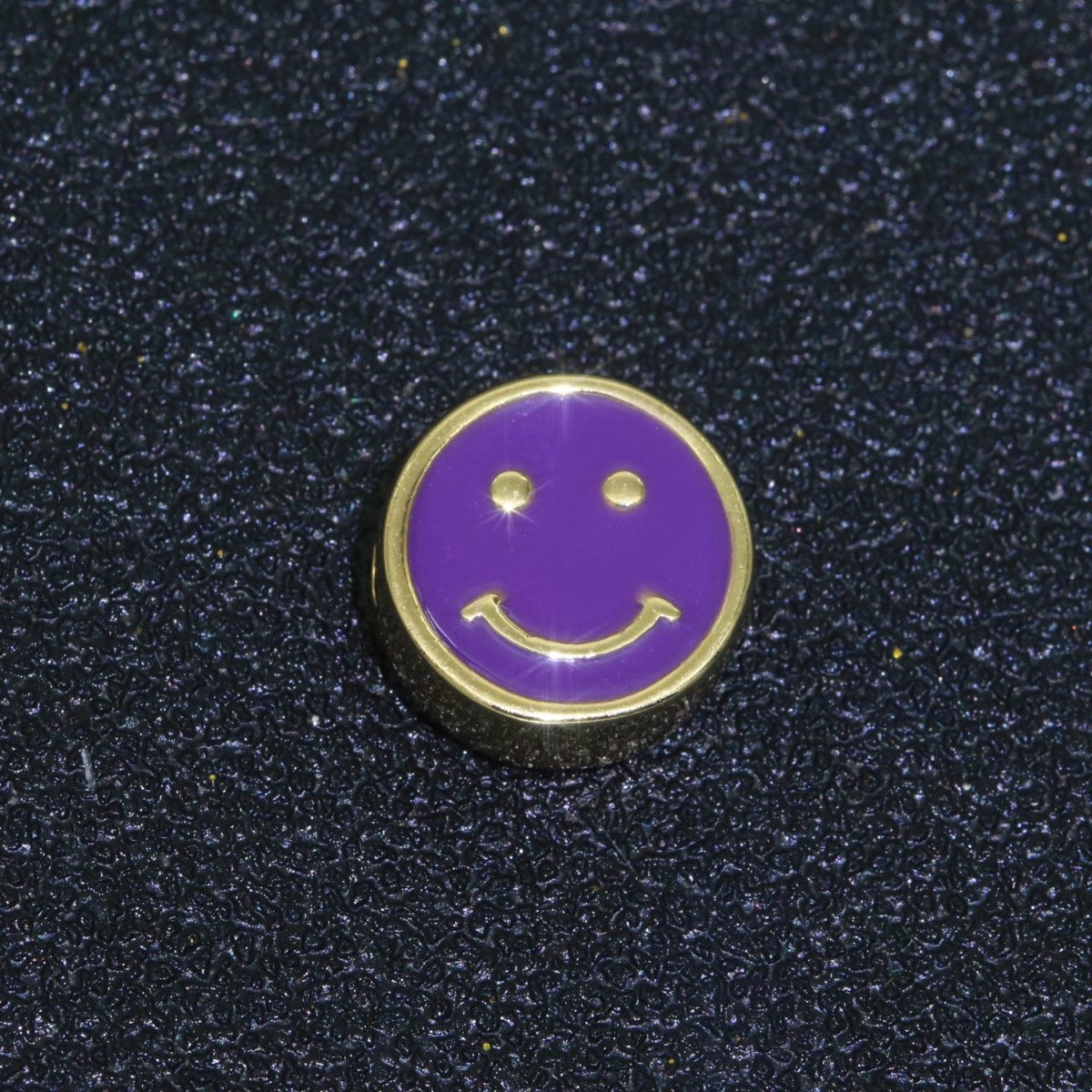 10mm Enamel Heart Smiley Face Bead, Emoji Bead, Happy Face, Gold Cute Spacer Bead, Necklace And Bracelet Making, Jewelry Supply B-604 B-606 B-607 B-609 B-610 - DLUXCA