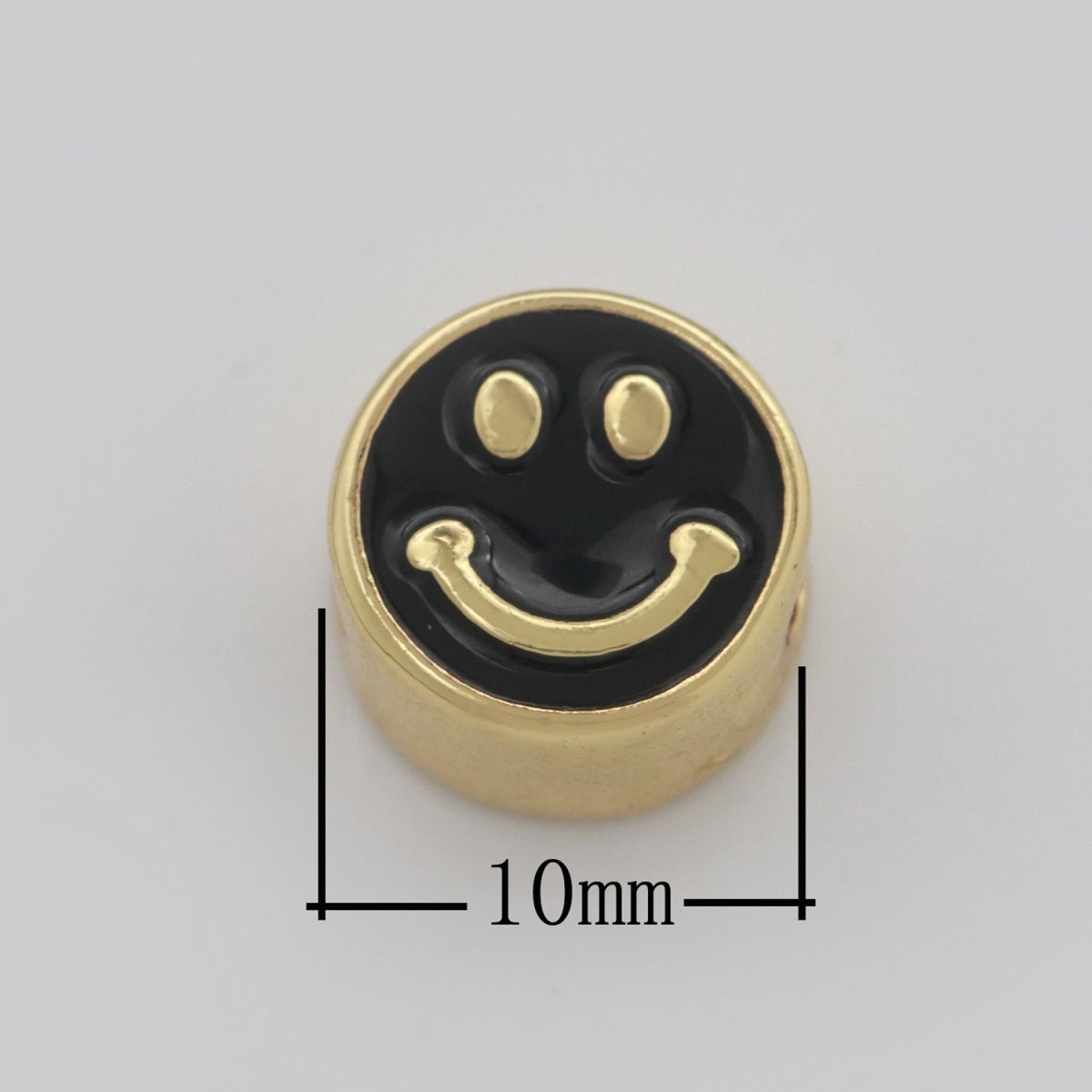 10mm enamel Round bead Add on Symbol bracelet bead personalized bracelet jewelry Moon, Star, Thunder, Heart, Happy Face, Virgin Mary Design B-696 to B-707 - DLUXCA