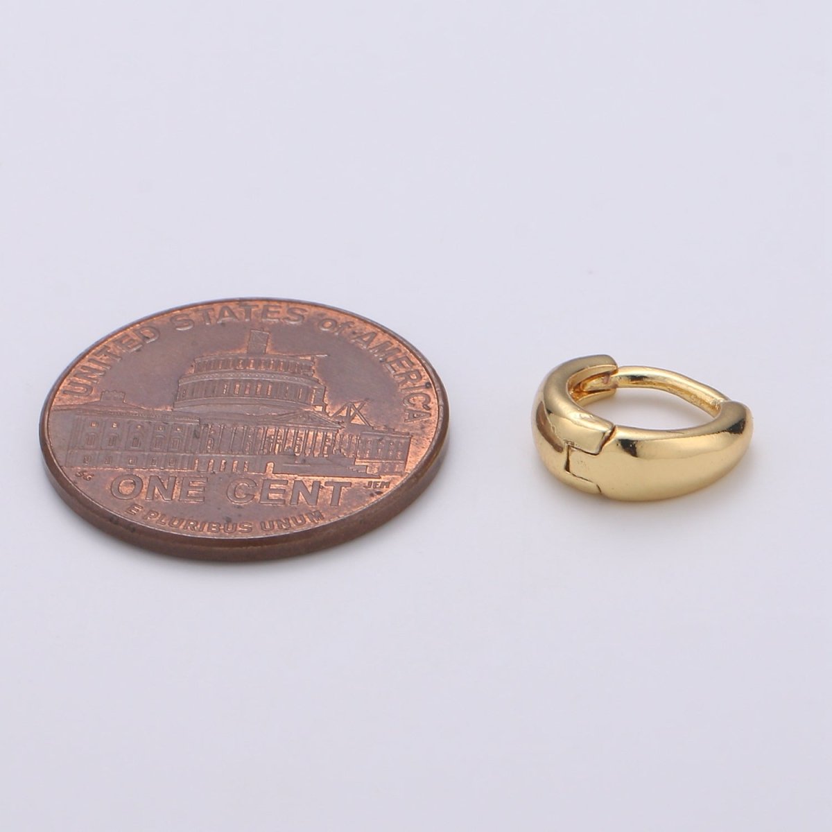 10mm Tiny gold hoops, Small Dainty hoops, Dainty earrings,Huggie earrings, Small hoops, Mini hoops gold,Gold hoops, Minimalist earring Q-238 - DLUXCA