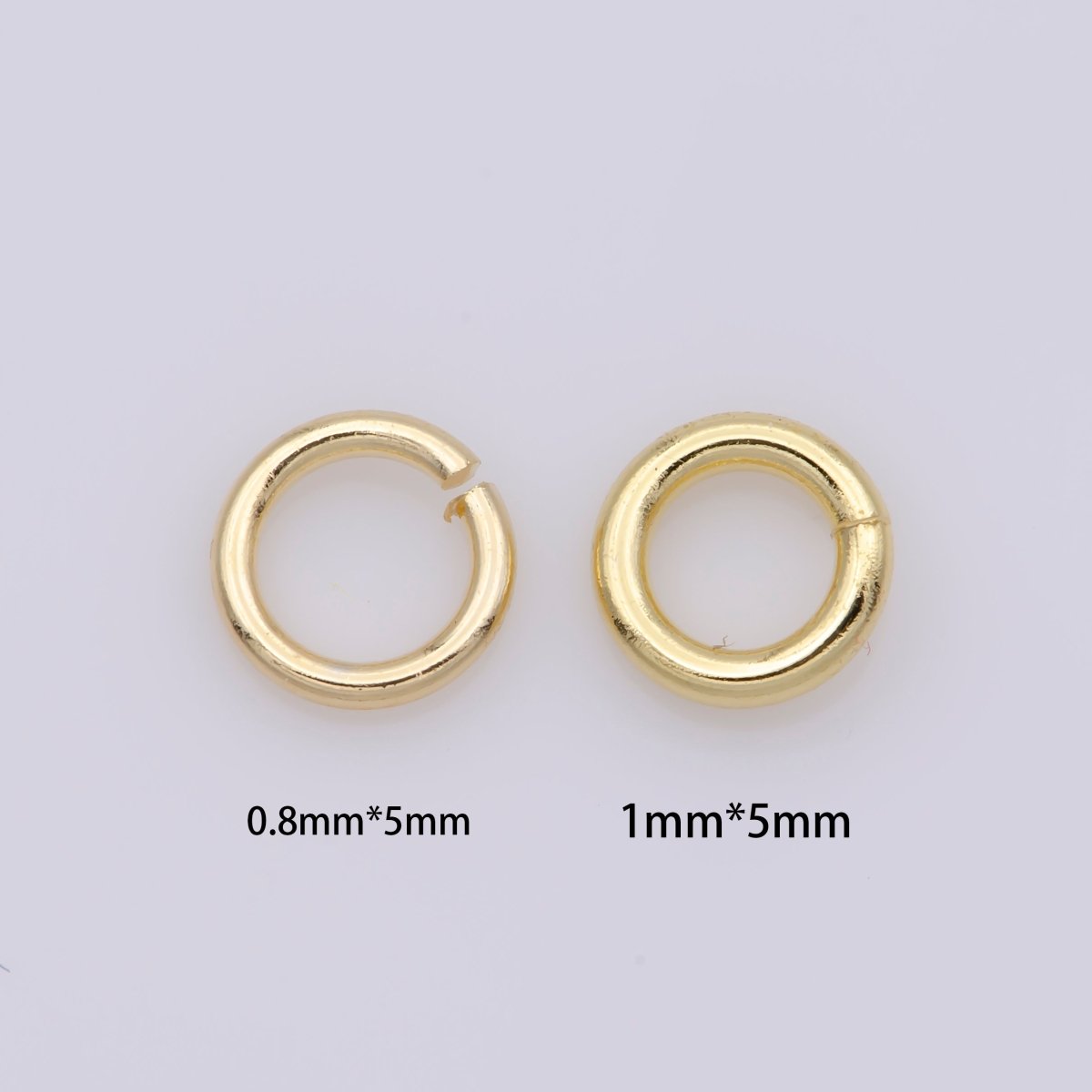 110 / 160 pcs 5mm 18ga 22 gauge Real Gold Plated Open Jump Rings Rhodium Plated Rose Gold Black Gun Metal O Ring 5 mm Attach Charm Clasp - DLUXCA