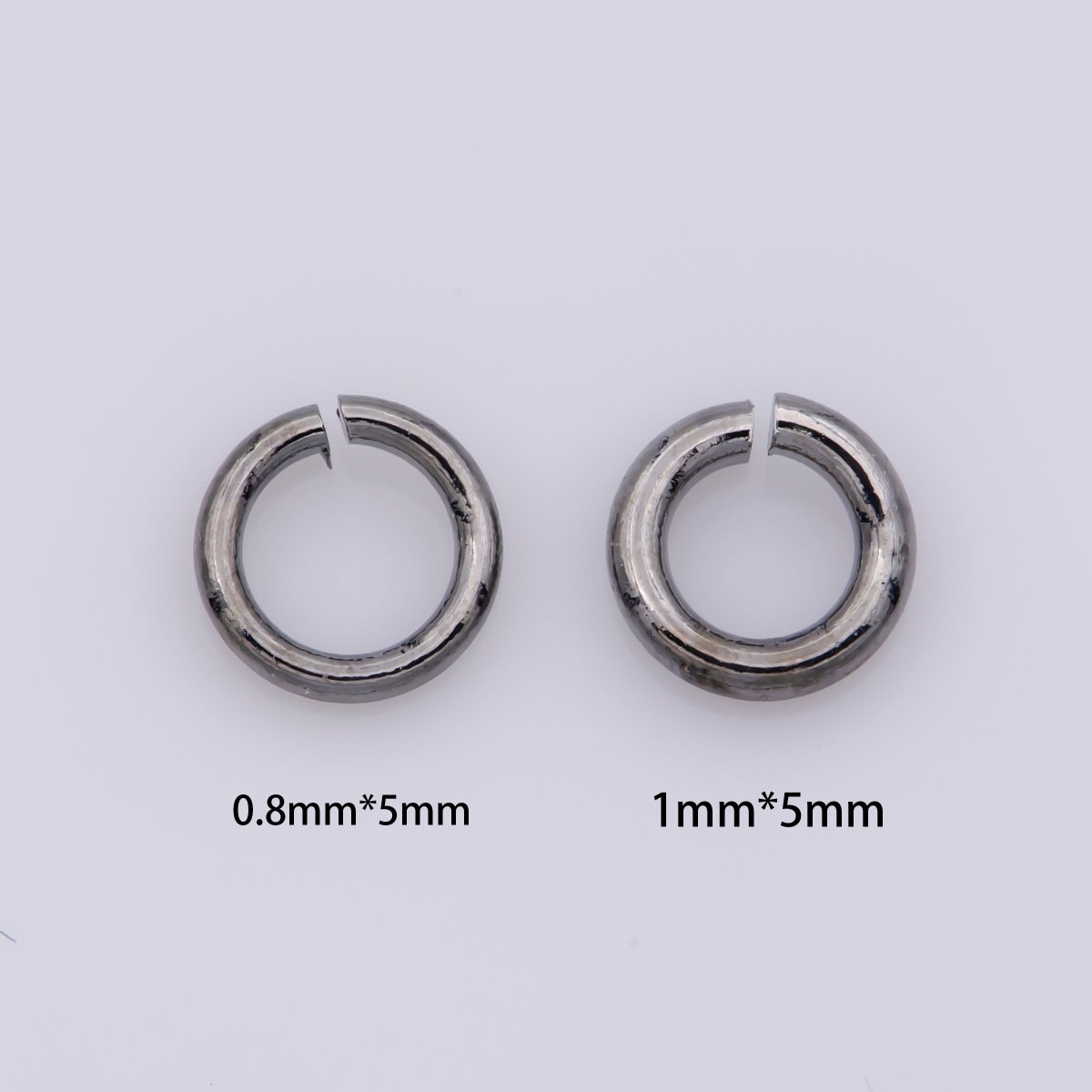 110 / 160 pcs 5mm 18ga 22 gauge Real Gold Plated Open Jump Rings Rhodium Plated Rose Gold Black Gun Metal O Ring 5 mm Attach Charm Clasp - DLUXCA