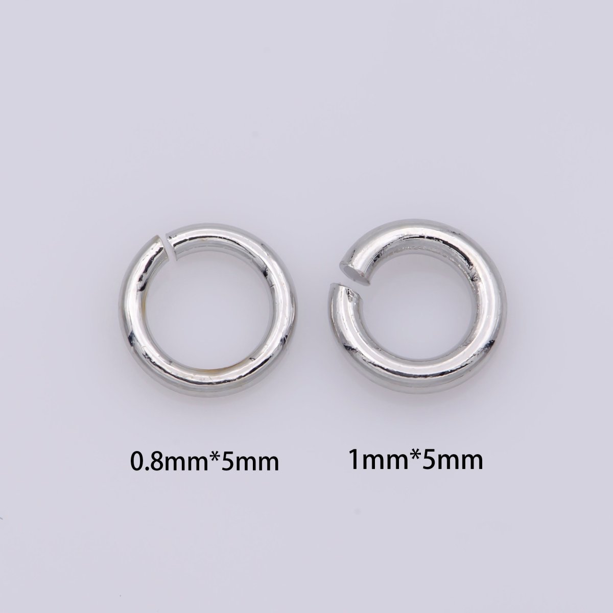 110 / 160 pcs 5mm 18ga 22 gauge Real Gold Plated Open Jump Rings Rhodium Plated Rose Gold Black Gun Metal O Ring 5 mm Attach Charm Clasp - DLUXCA