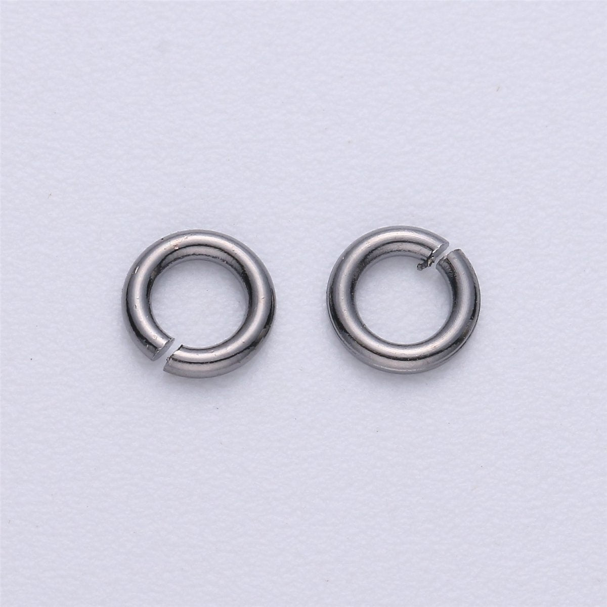 110 / 160 pcs 5mm 18ga 22 gauge Real Gold Plated Open Jump Rings Rhodium Plated Rose Gold Black Gun Metal O Ring 5 mm Attach Charm Clasp - DLUXCA