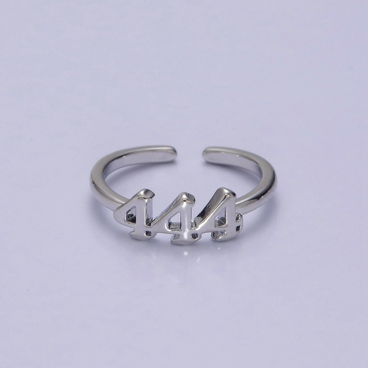 111 222 333 444 555 777 999 888 Angel Number Ring Silver Custom Jewelry Number Ring Open Adjustable Trend Ring O2047-O2055 - DLUXCA