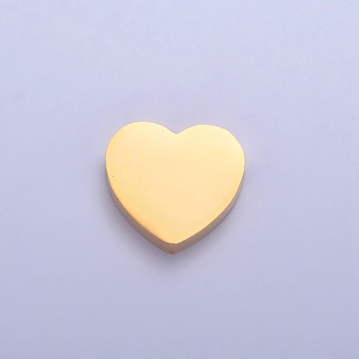 11mmx12mm Stainless Steel Heart Bead For Jewelry Making W-847 W-848 - DLUXCA