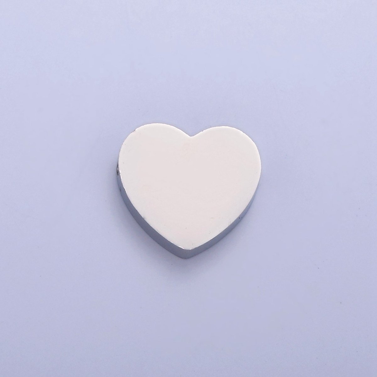 11mmx12mm Stainless Steel Heart Bead For Jewelry Making W-847 W-848 - DLUXCA