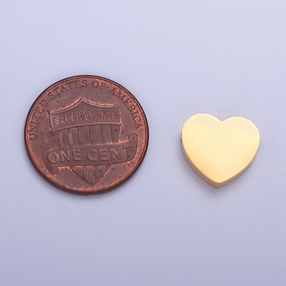 11mmx12mm Stainless Steel Heart Bead For Jewelry Making W-847 W-848 - DLUXCA