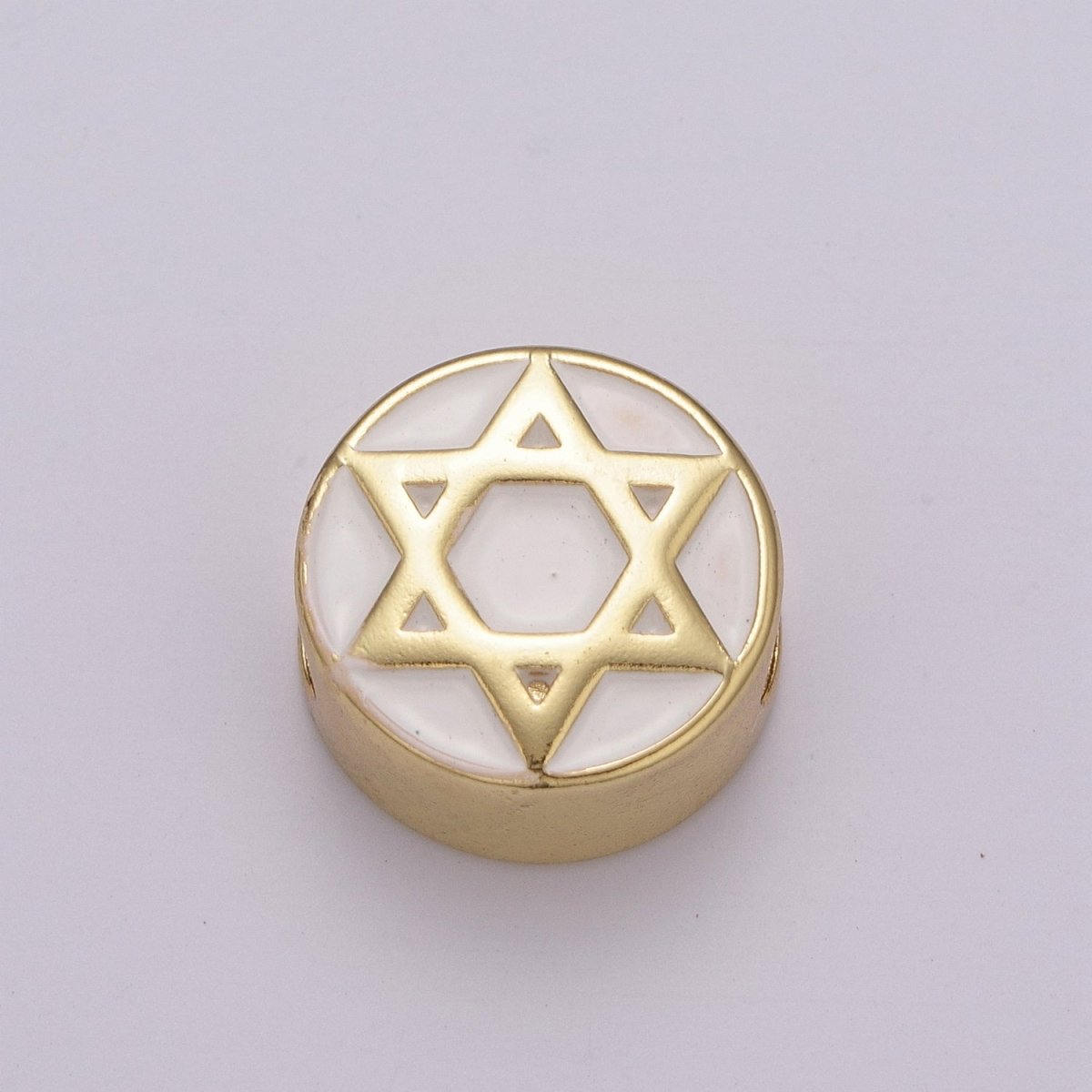 12mm Enamel Round Bead Design Bead Black White Gold Cute Spacer Bead Bracelet Supply Moon, Rose, Wing, Cross, Lotus, Skull, Unicorn, Butterfly, Dragon, Dog paw B-712 to B-749 - DLUXCA