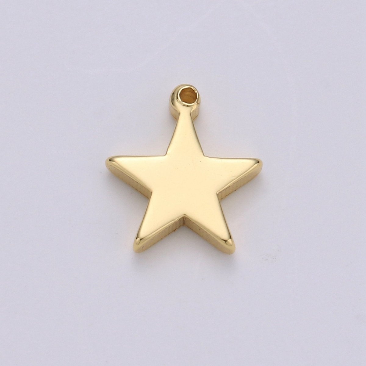 12x12mm 24k Gold Filled Star Charms, Gold Star Pendant, Celestial Jewelry Minimalist Jewelry Making supply, D-683 - DLUXCA