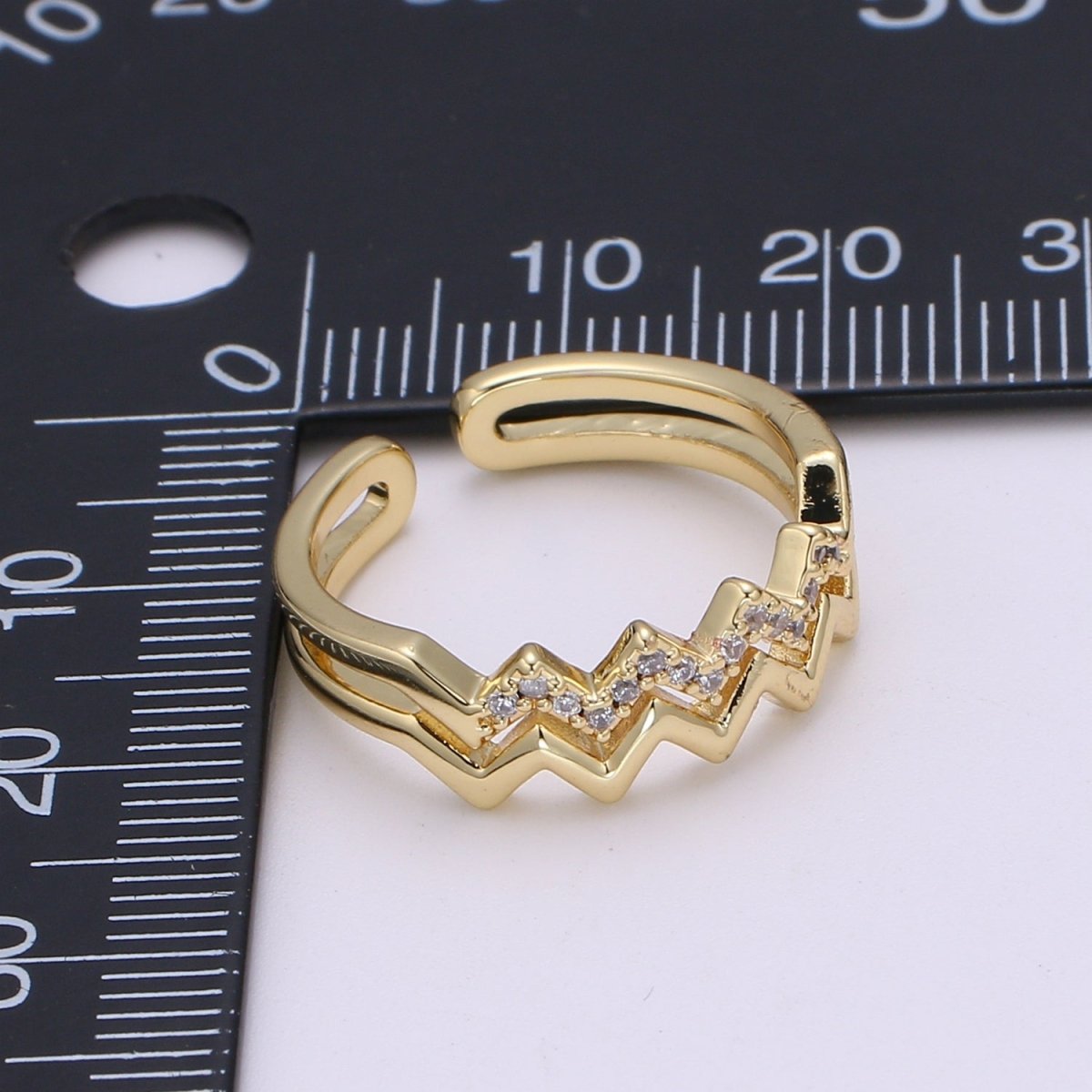 14k Gold Double Band Chevron V Stackable Wedding Band, Simple Promise Ring, Bridal Gold Double V Band, Minimalist Gift for Her O-287 - DLUXCA