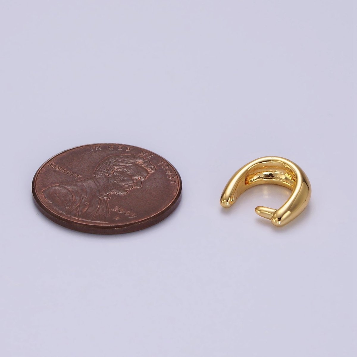 14K Gold Filled 10mm Rounded Snap Bail Minimalist Jewelry Findings Supply | Z581 - DLUXCA