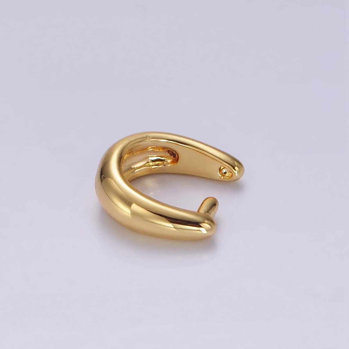 14K Gold Filled 10mm Rounded Snap Bail Minimalist Jewelry Findings Supply | Z581 - DLUXCA