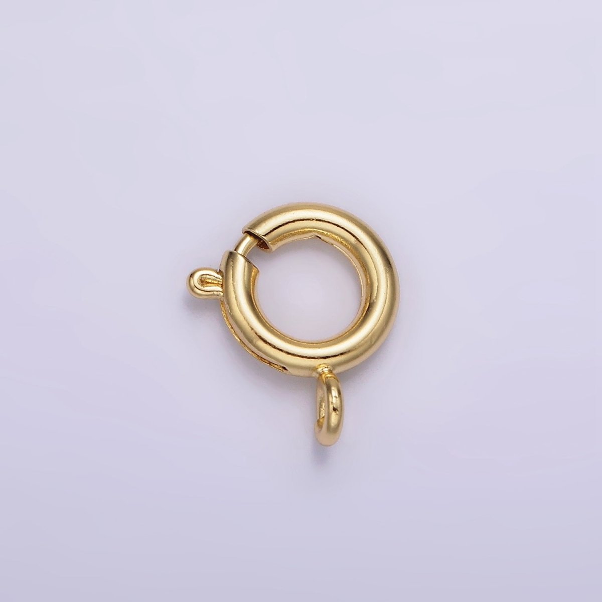 14K Gold Filled 12mm, 8mm, 7mm Spring Ring Clasps Closure Findings Supply | Z-530 - Z-532 - DLUXCA