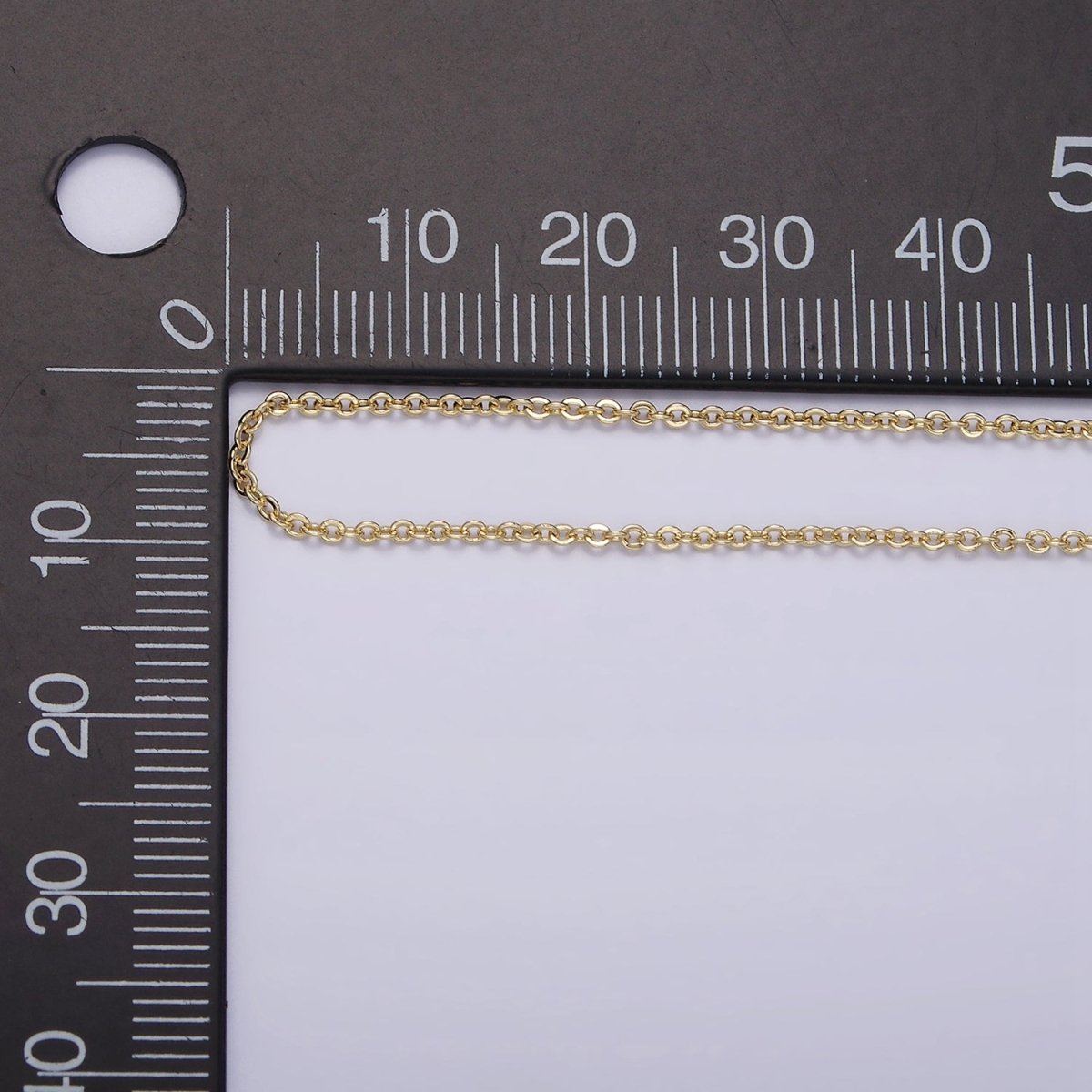 14K Gold Filled 1.2mm Dainty Cable Chain 18 Inch, 16 Inch, 20 Inch Layering Chain Necklace | WA-2117 - WA-2119 - DLUXCA