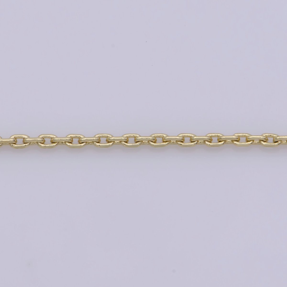 14K Gold Filled 1.3mm Dainty Minimalist Cable 18 Inch Layering Chain Necklace | WA-282 Clearance Pricing - DLUXCA