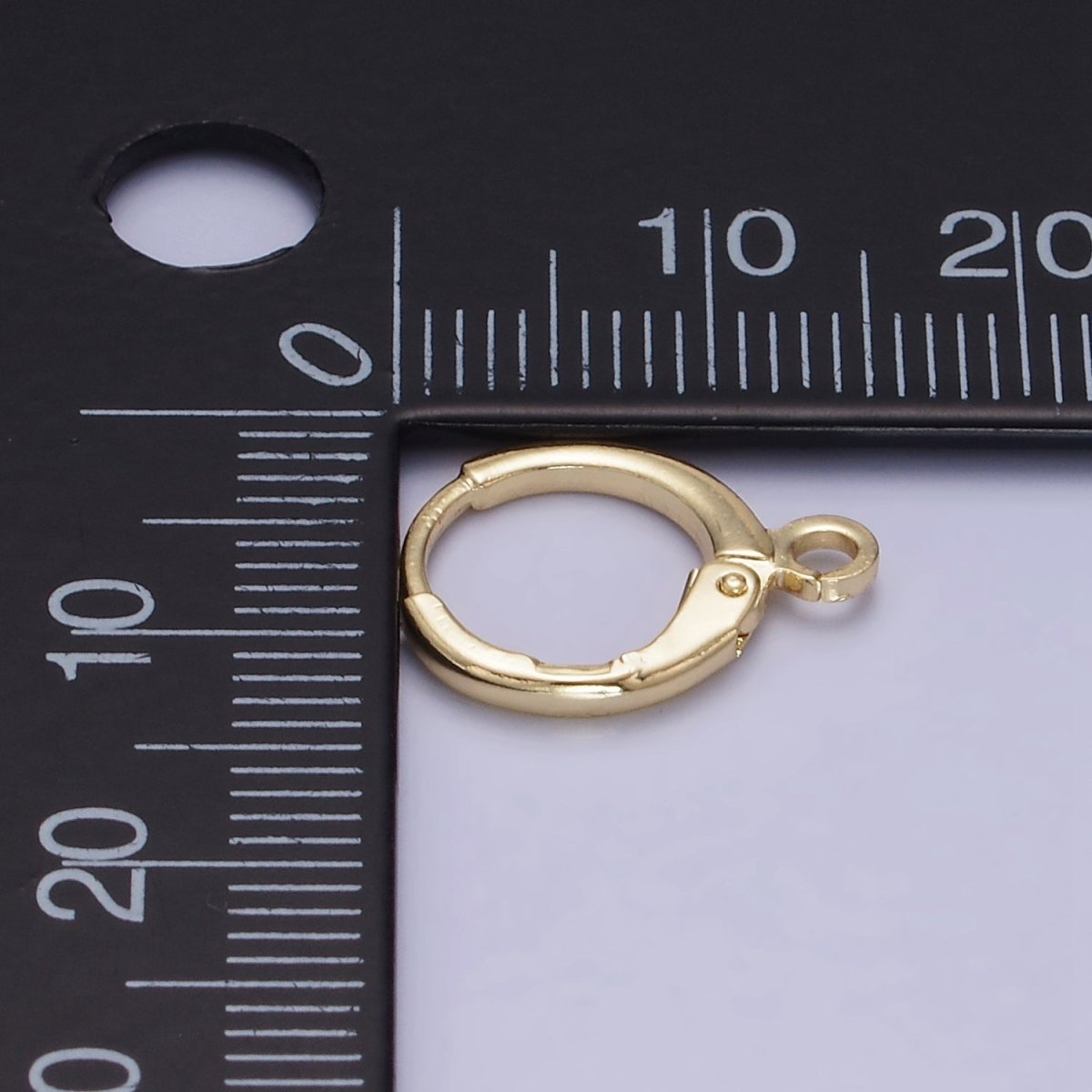 14K Gold Filled 15mm Cartilage Huggie Earrings Findings | Z724 - DLUXCA