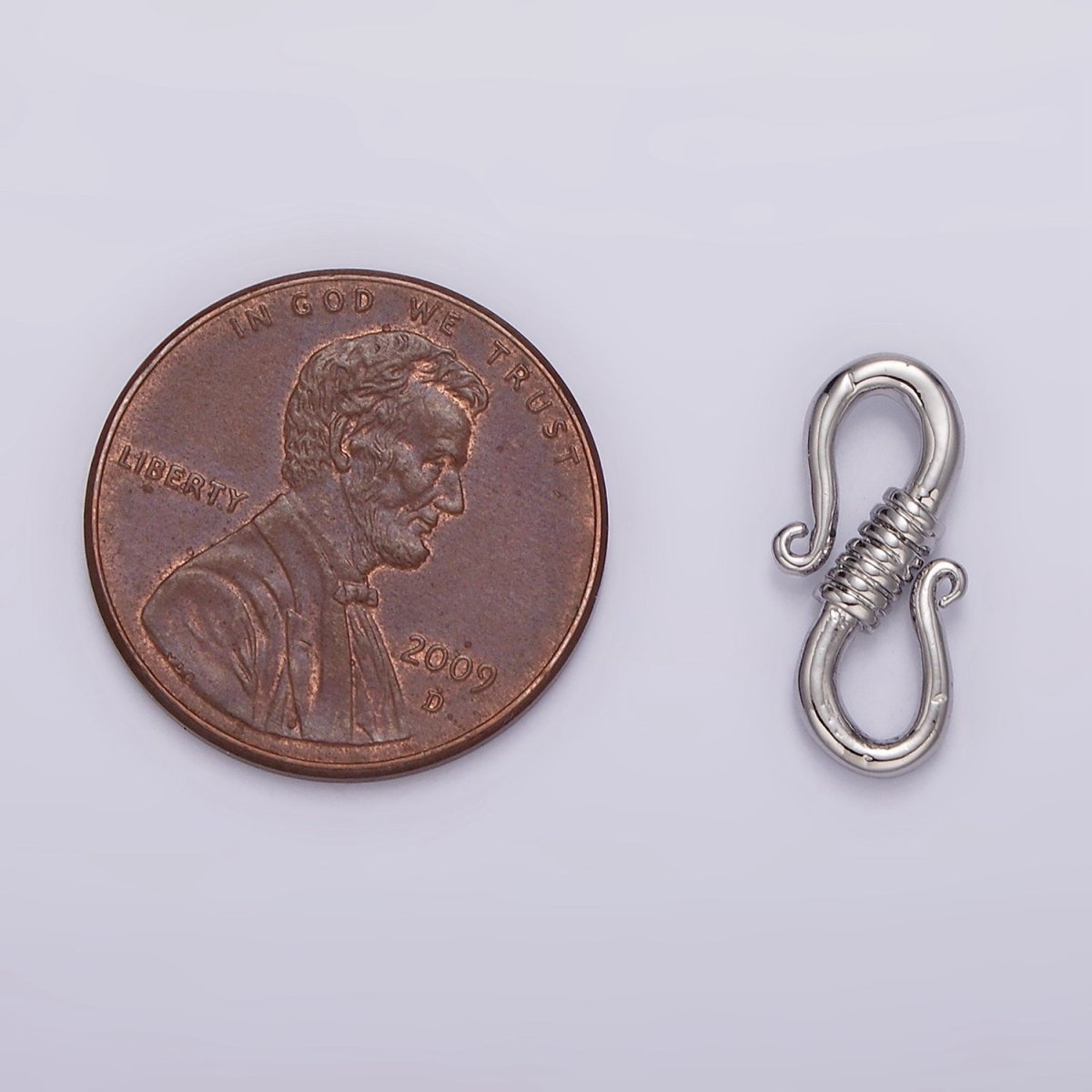 14K Gold Filled 15mm Curved Tied S-Hook Clasps Closure Jewelry Supply Findings | Z654 - DLUXCA