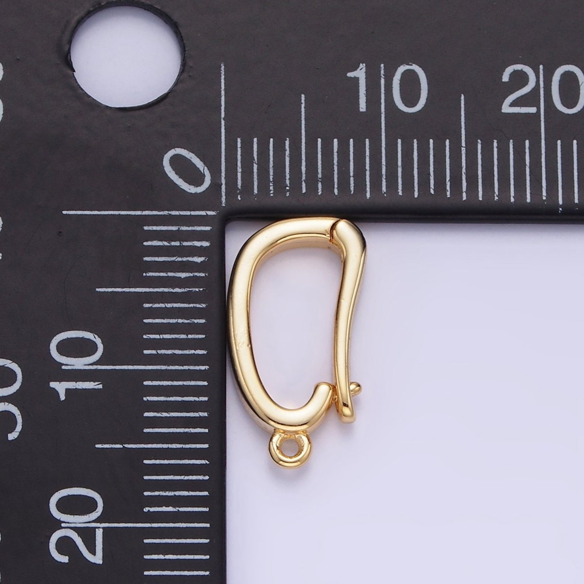 14K Gold Filled 15mm Oval Snap Bail Open Loop Jewelry Finding Supply | Z682 - DLUXCA