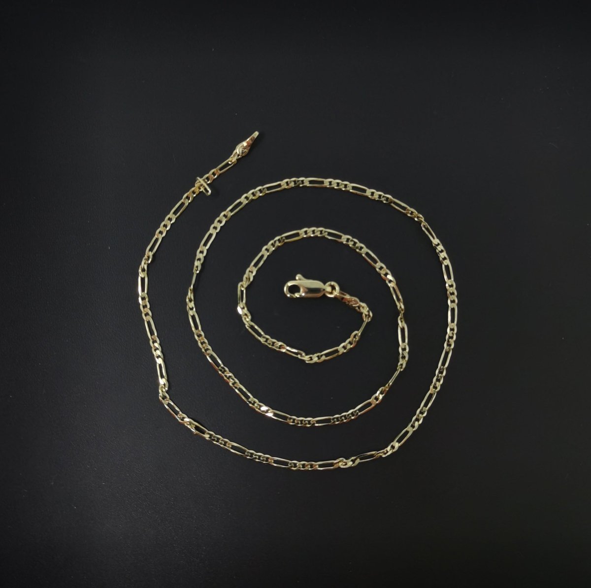 14K Gold Filled 1.8mm Figaro Chain 23.5 inch Finished Necklace For Wholesale Necklace Dainty Jewelry Making Supplies | WA-485 Clearance Pricing - DLUXCA