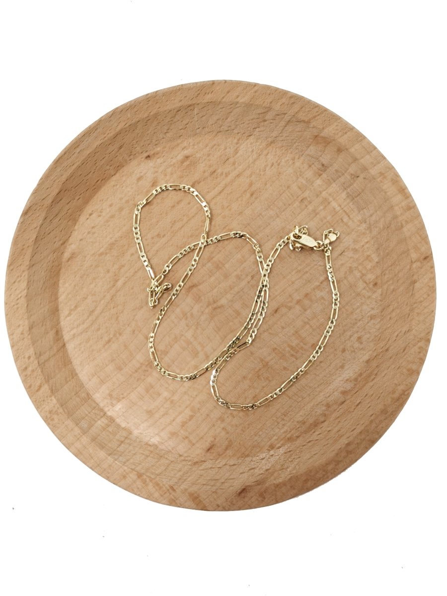 14K Gold Filled 1.8mm Figaro Chain 23.5 inch Finished Necklace For Wholesale Necklace Dainty Jewelry Making Supplies | WA-485 Clearance Pricing - DLUXCA