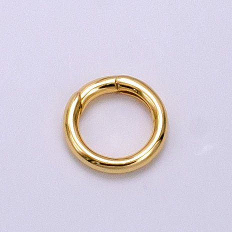 14K Gold Filled 18mm Push Spring Gate Findings | Z721 - DLUXCA