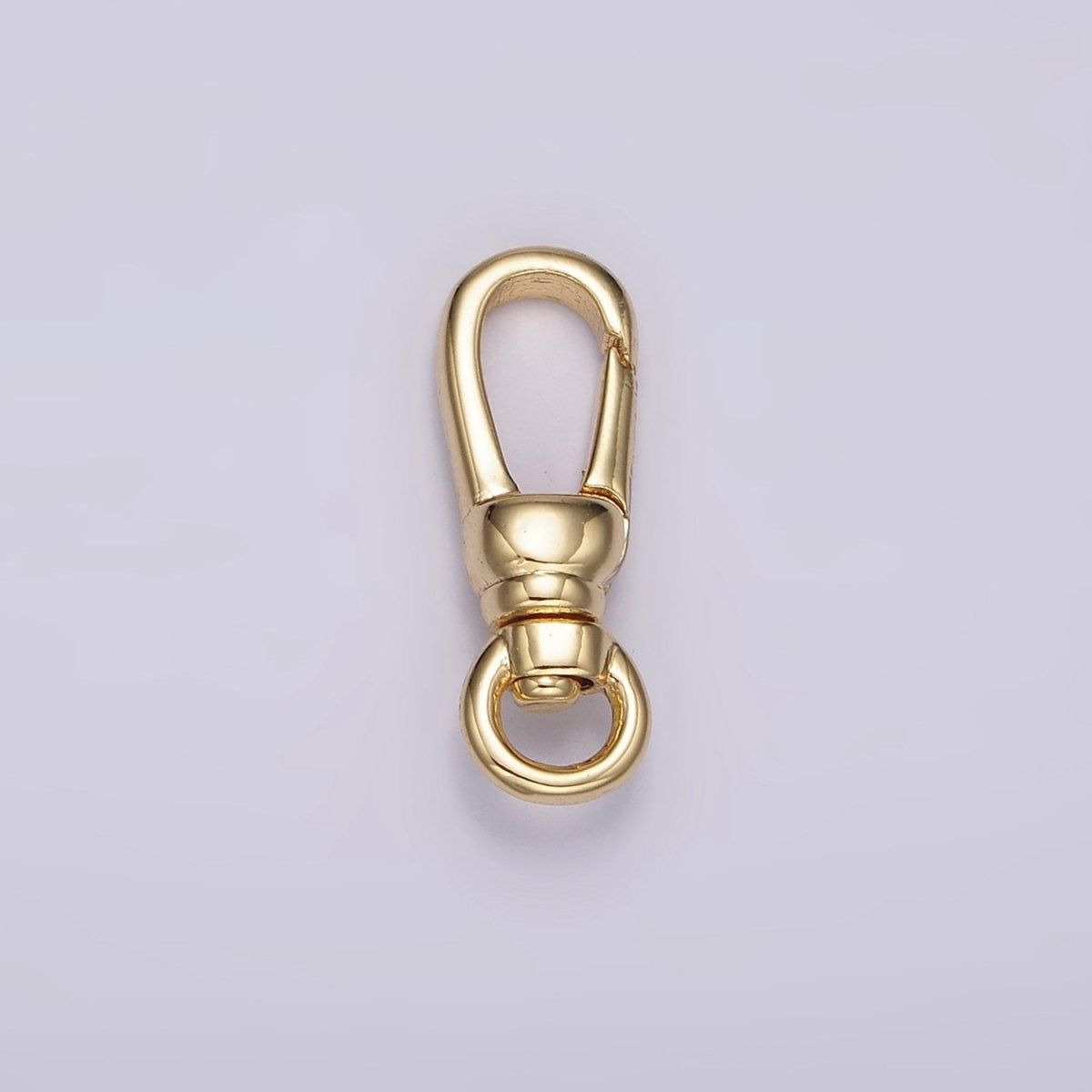 14K Gold Filled 18mm Trigerless Swivel Oblong Push Gate Closure Finding Supply | Z638 - DLUXCA