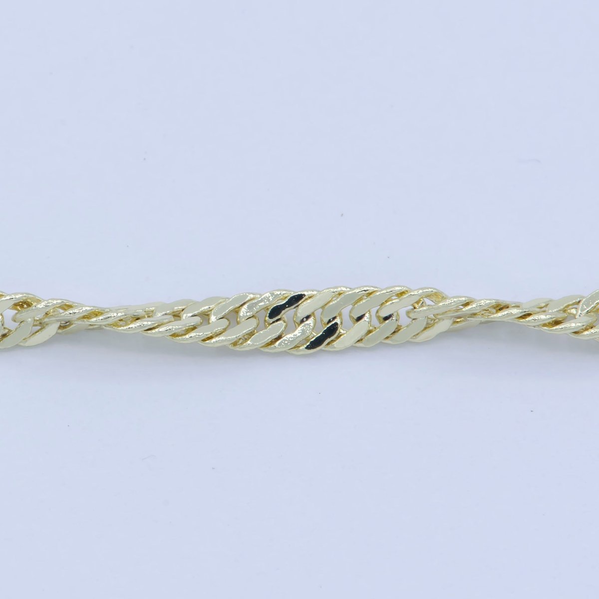 14K Gold Filled 1.8mm Twisted Singapore 18 Inch Chain Layering Necklace | WA-228 Clearance Pricing - DLUXCA