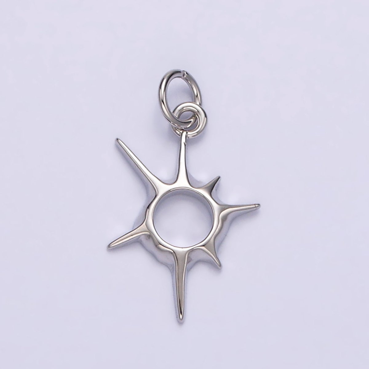 14K Gold Filled 20mm, 30mm Open Abstract Celestial Sun Ray Charm in Gold & Silver N-1108 N-1109 N-1116 N-1117 - DLUXCA