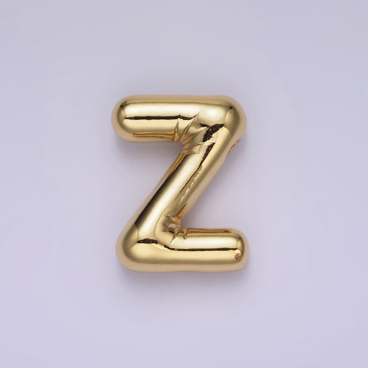 14K Gold Filled 20mm Chubby Balloon Initial Letter Pendant | A1067 - A1079 - DLUXCA