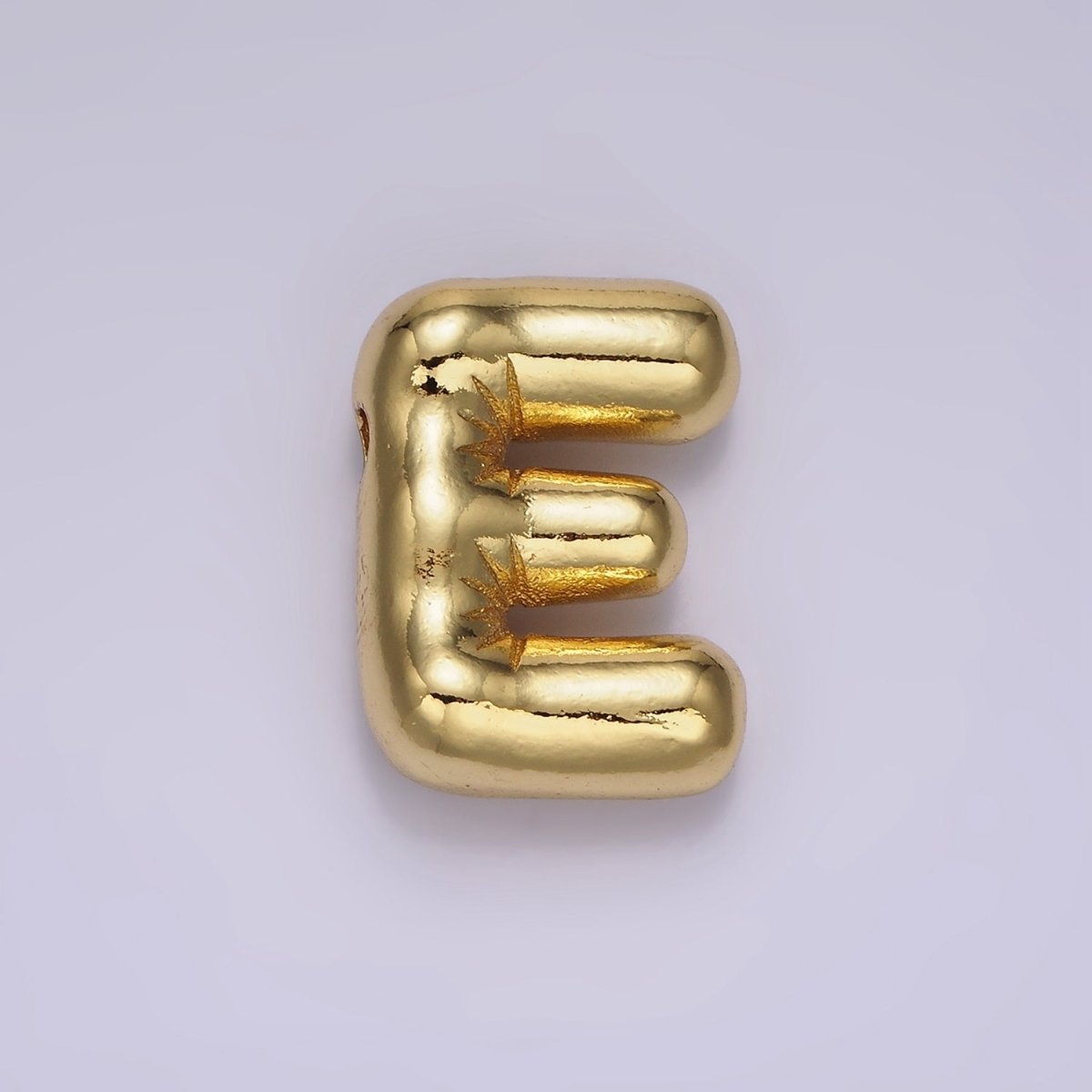 14K Gold Filled 20mm Chubby Balloon Initial Letter Pendant | A1067 - A1079 - DLUXCA