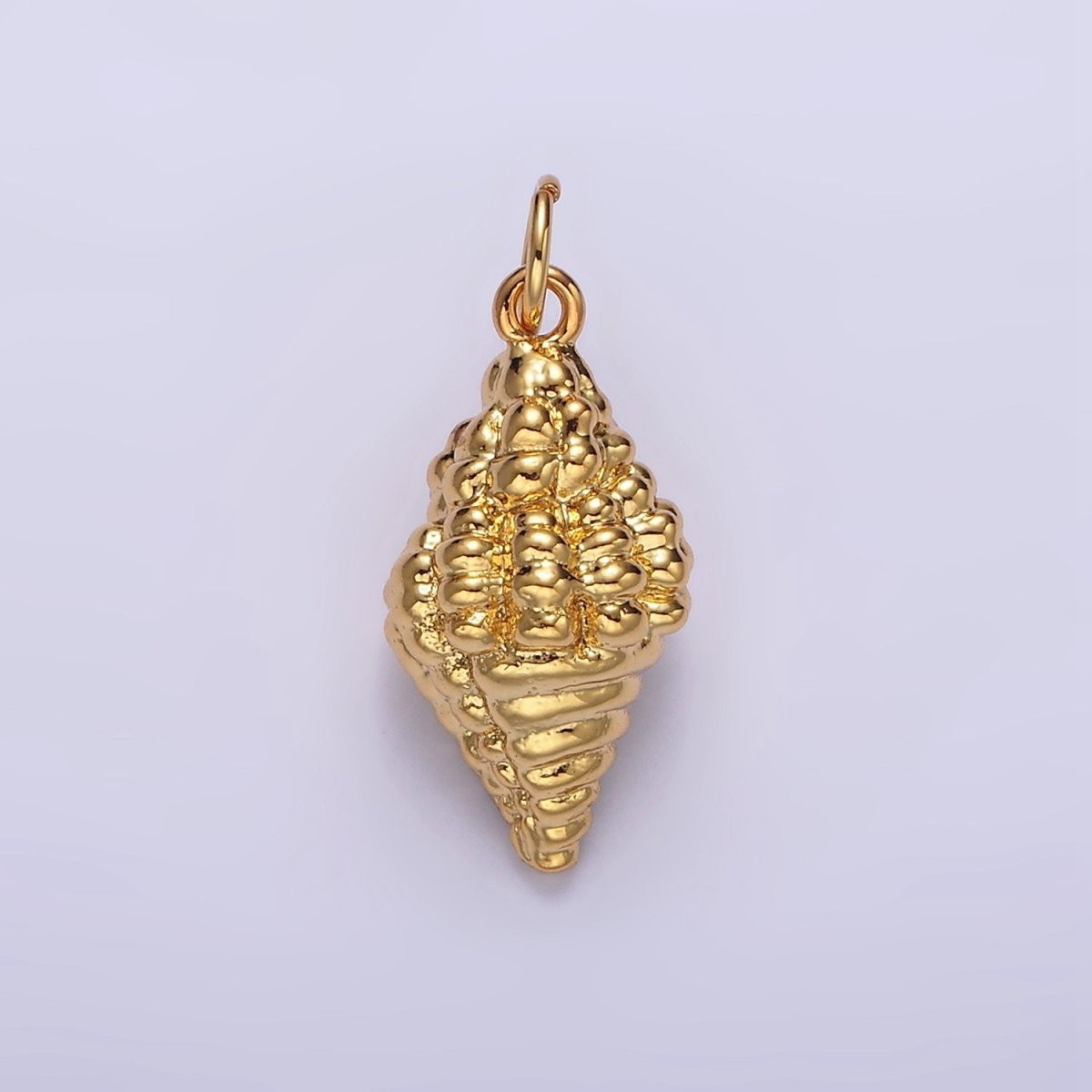 14K Gold Filled 20mm Ocean Clam Sea Shell Add-On Charm in Gold & Silver | N-1083 N-1084 - DLUXCA
