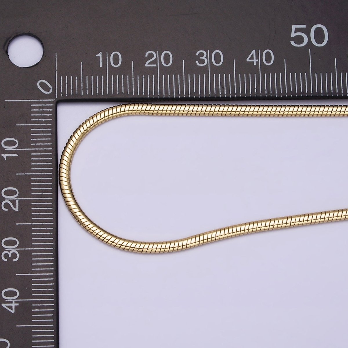 14K Gold Filled 2.2mm Cocoon Snake 18 Inch, 20 Inch Chain Necklace | WA-1880 WA-1881 - DLUXCA