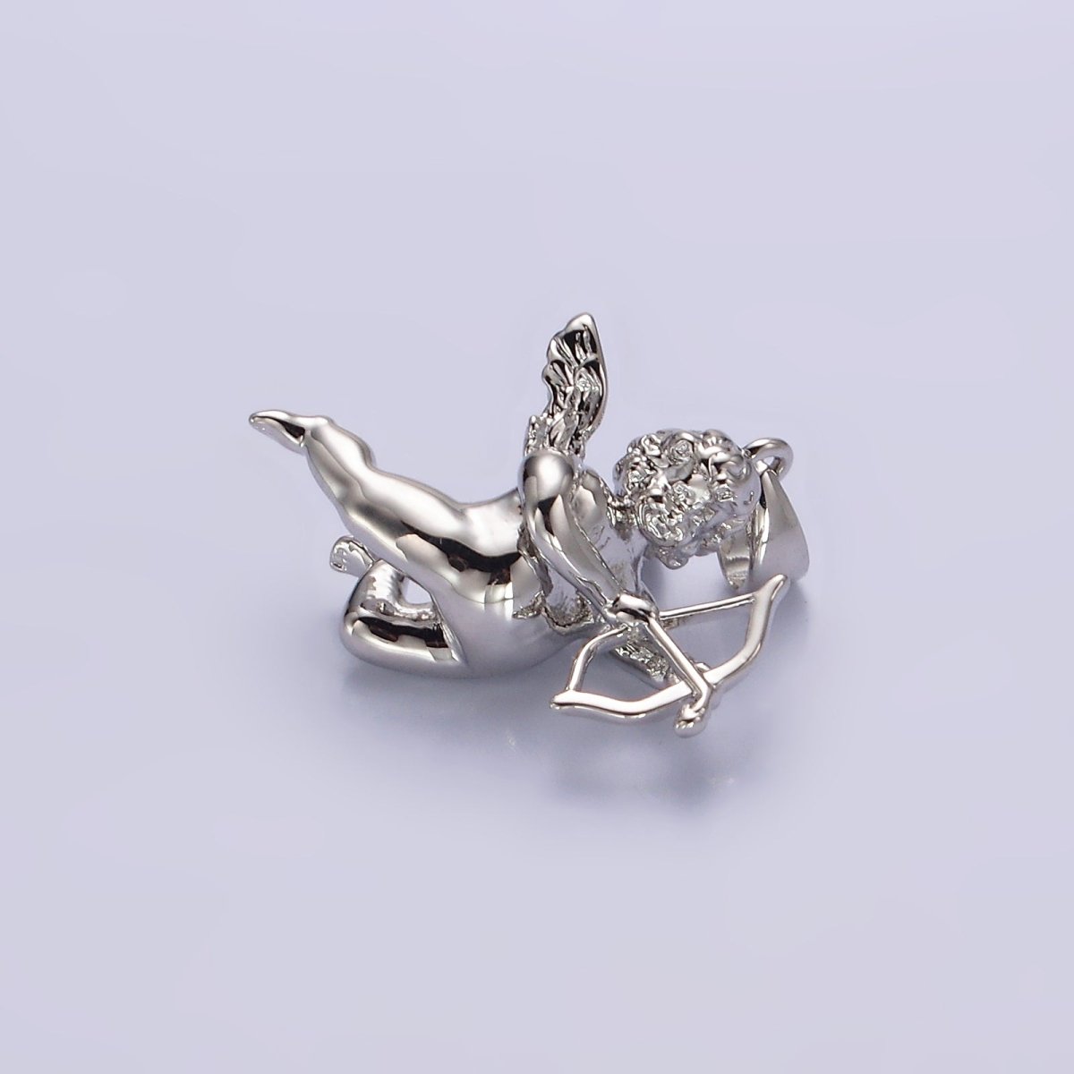 14K Gold Filled 23mm Cherub Baby Angel Mini Pendant in Gold & Silver | N1268 N1269 - DLUXCA