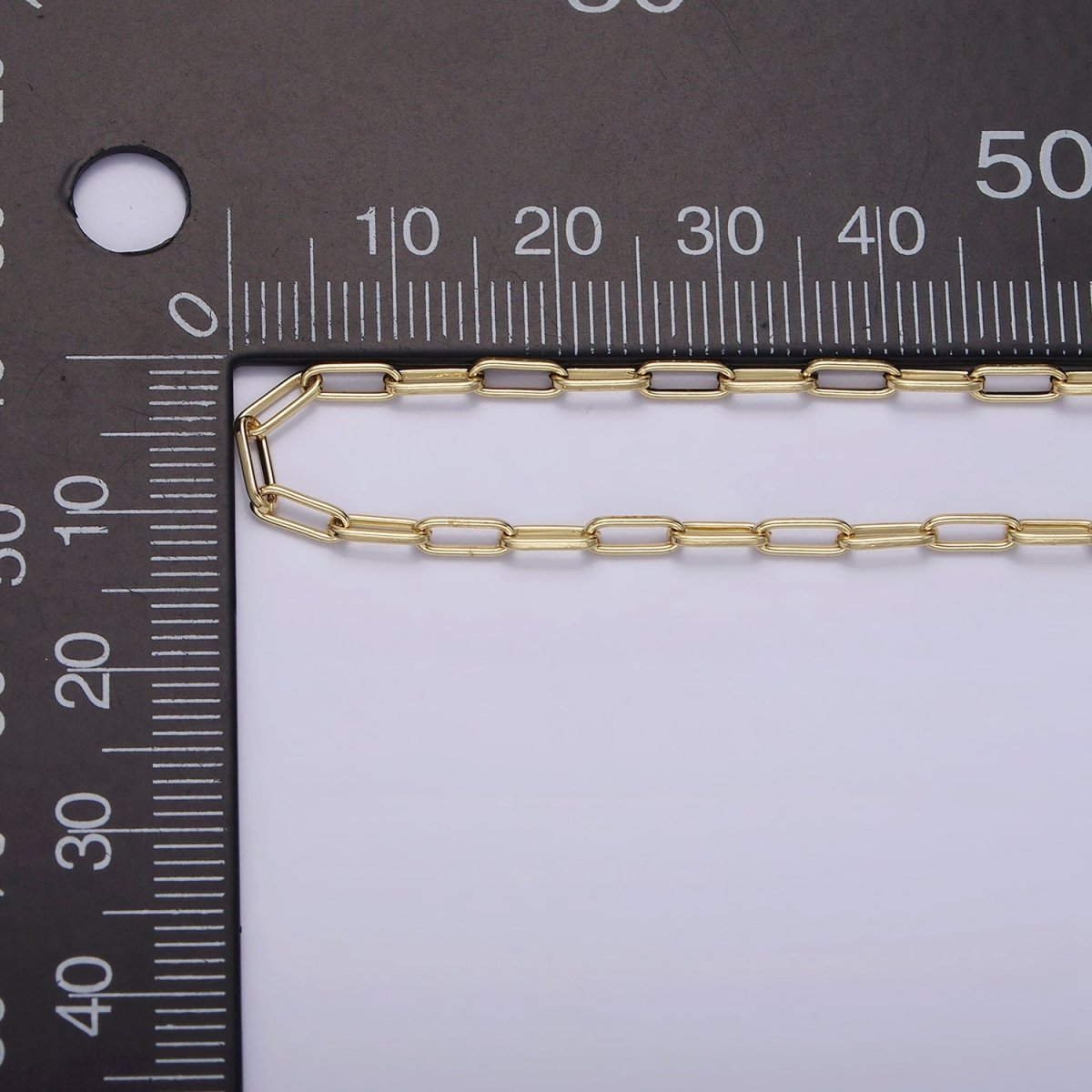 14K Gold Filled 2.3mm Paperclip 16 Inch, 18 Inch, 20 Inch Layering Chain Necklace | WA-2120 - WA-2123 Clearance Pricing - DLUXCA