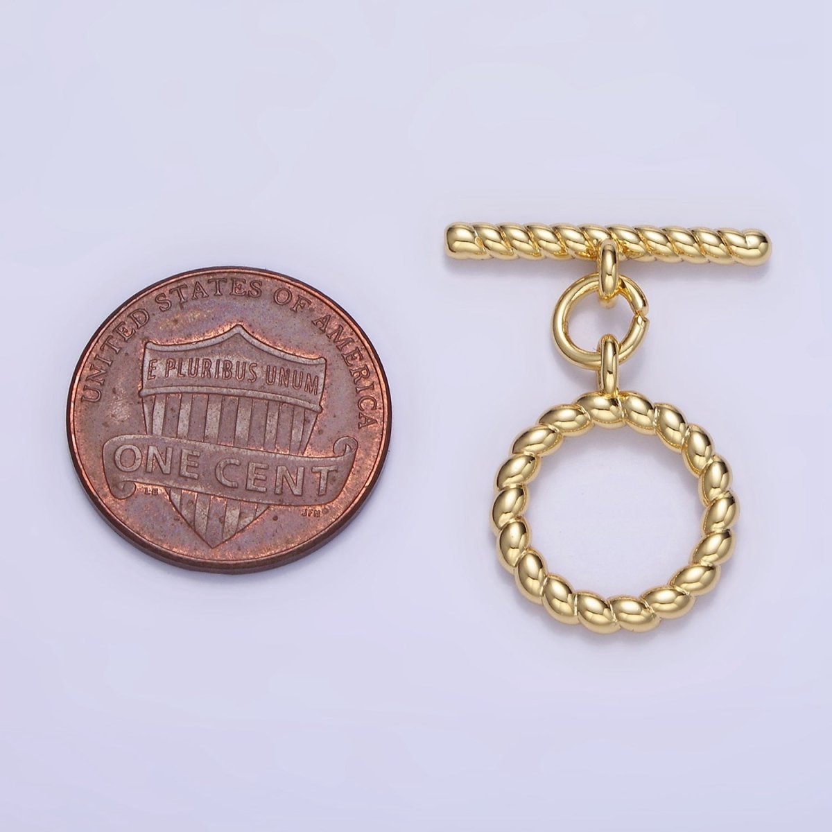 14K Gold Filled 25mm Croissant Toggle Clasps Closure Findings | Z768 - DLUXCA