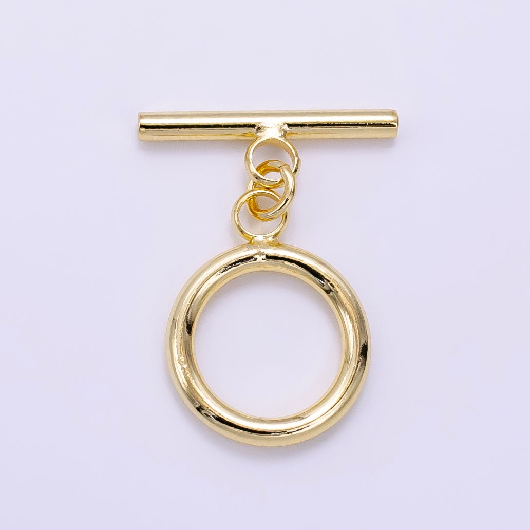14K Gold Filled 25mm Toggle Clasps Findings in Gold & Silver | Z760 - DLUXCA