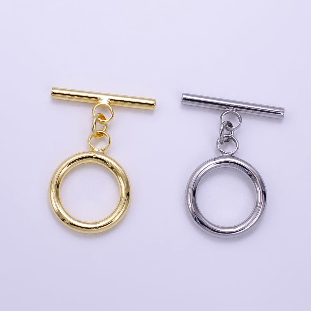 14K Gold Filled 25mm Toggle Clasps Findings in Gold & Silver | Z760 - DLUXCA
