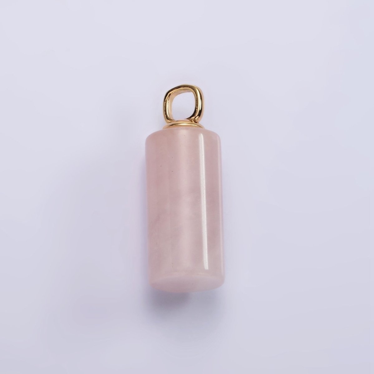 14K Gold Filled 27mm Tube Natural Gemstone Drop Pendant | N1963 - N1968 - DLUXCA
