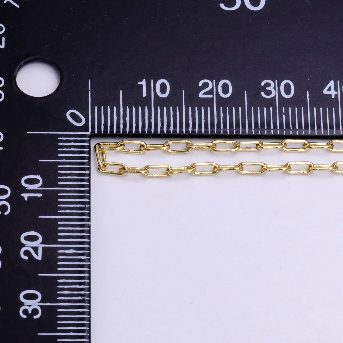 14K Gold Filled 2mm Paperclip 18 Inch, 16 Inch, 20 Inch Paperclip Choker Layering Chain Necklace | WA-2225 - WA-2227 - DLUXCA