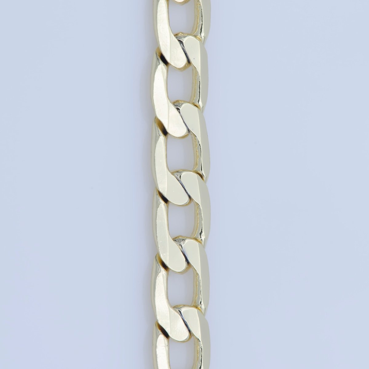 14K Gold Filled 3mm Flat Cuban Miami Curb 18 Inch Layering Chain Necklace | WA-232 Clearance Pricing - DLUXCA