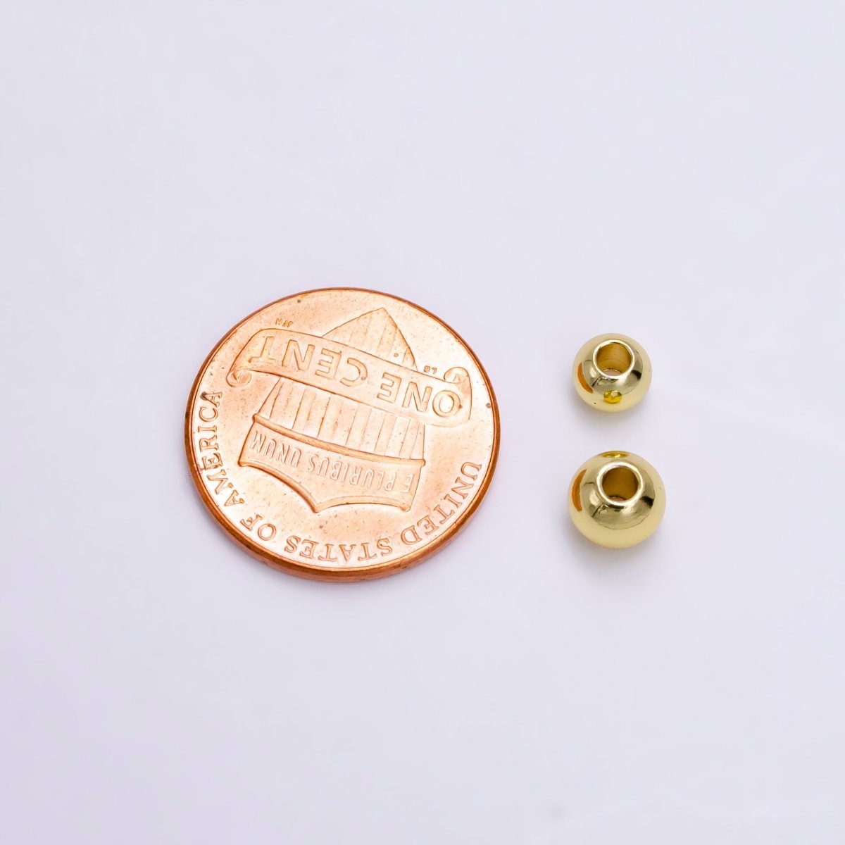 14K Gold Filled 4mm 5mm, 6mm Minimalist Bead by 10 Pieces/Bag | B-922 B-923 B-924 - DLUXCA