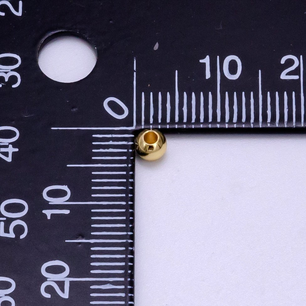 14K Gold Filled 4mm 5mm, 6mm Minimalist Bead by 10 Pieces/Bag | B-922 B-923 B-924 - DLUXCA