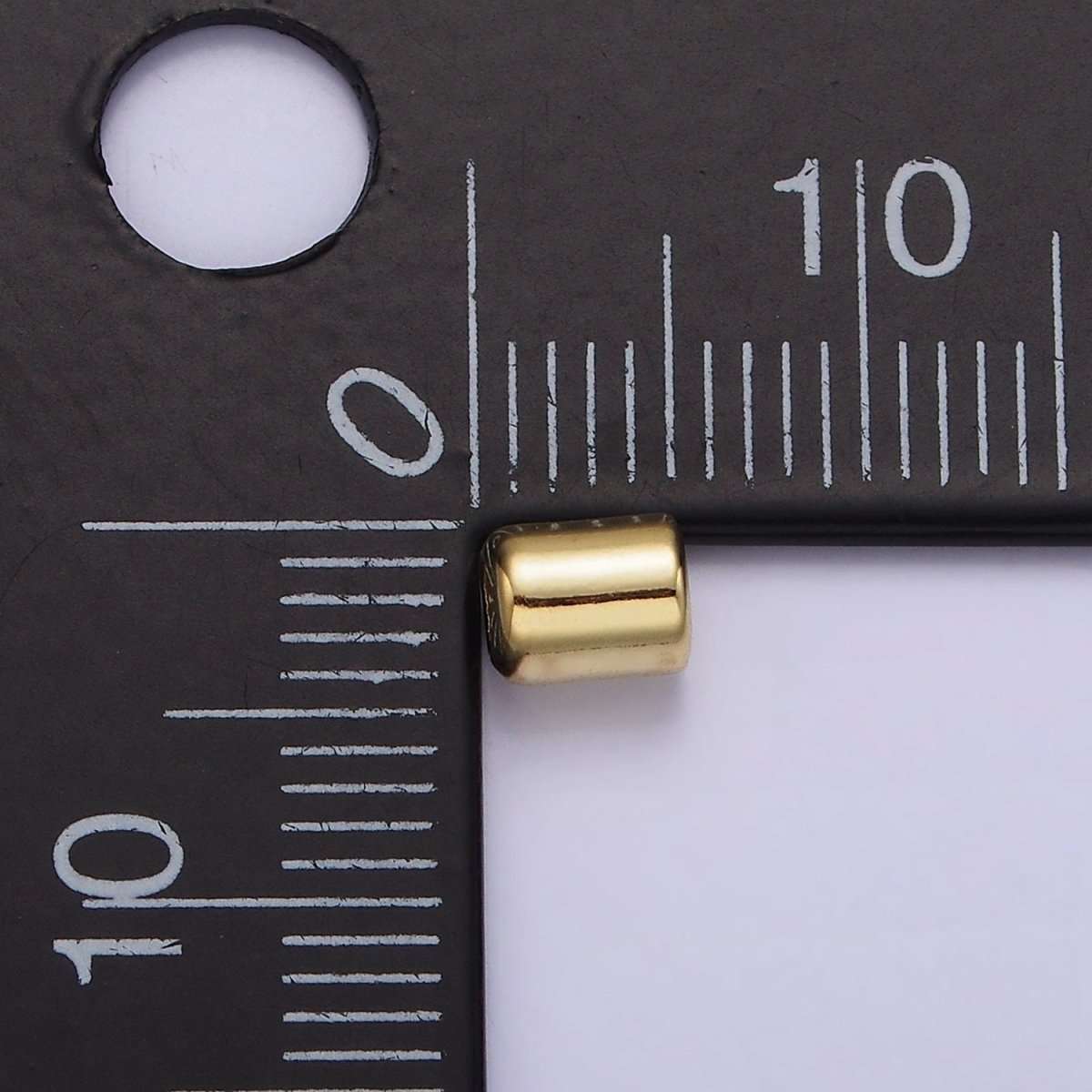 14K Gold Filled 5mm Cylinder Tube Earring Backings Jewelry Findings Supply | Z-536 - DLUXCA