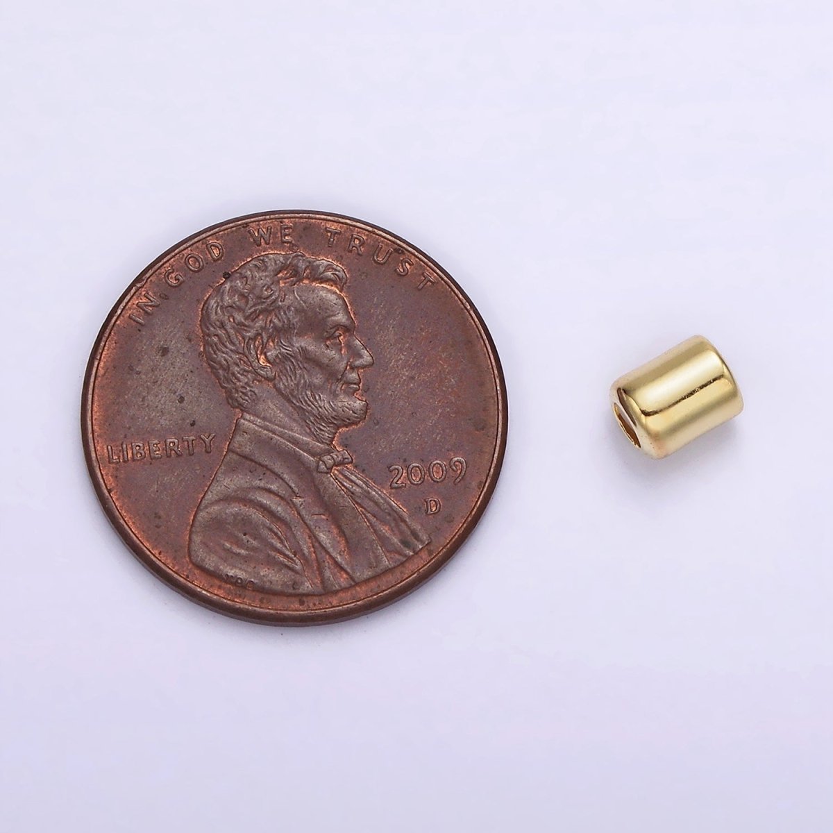 14K Gold Filled 5mm Cylinder Tube Earring Backings Jewelry Findings Supply | Z-536 - DLUXCA