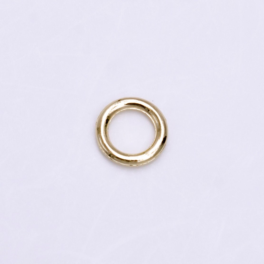 14K Gold Filled 6mm, 8mm Soldered Close Jump Ring Jewelry Making Supply Pack | Z-908 Z-909 - DLUXCA
