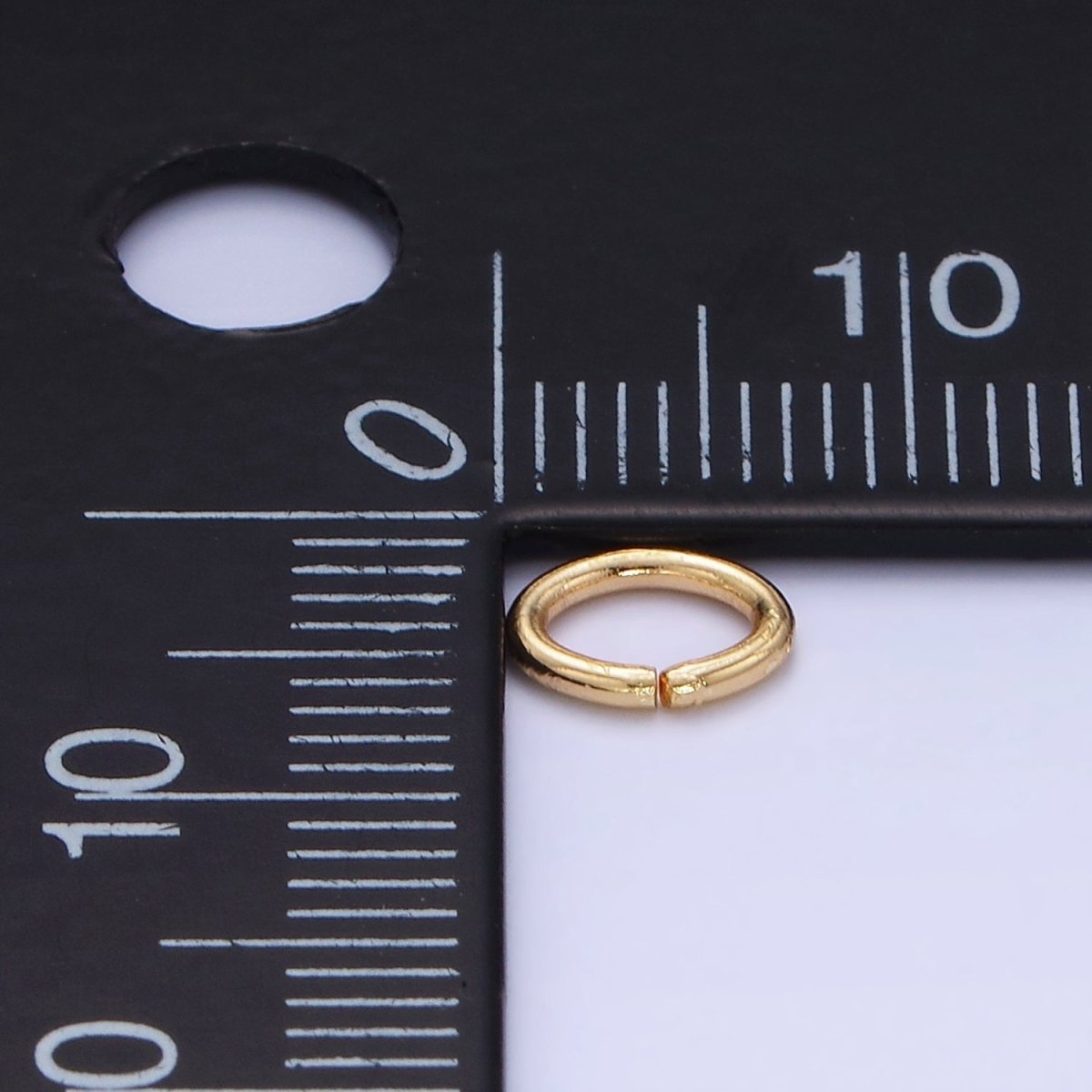 14K Gold Filled 6mm C Oval Jump Ring Findings By Bag | Z737 - DLUXCA