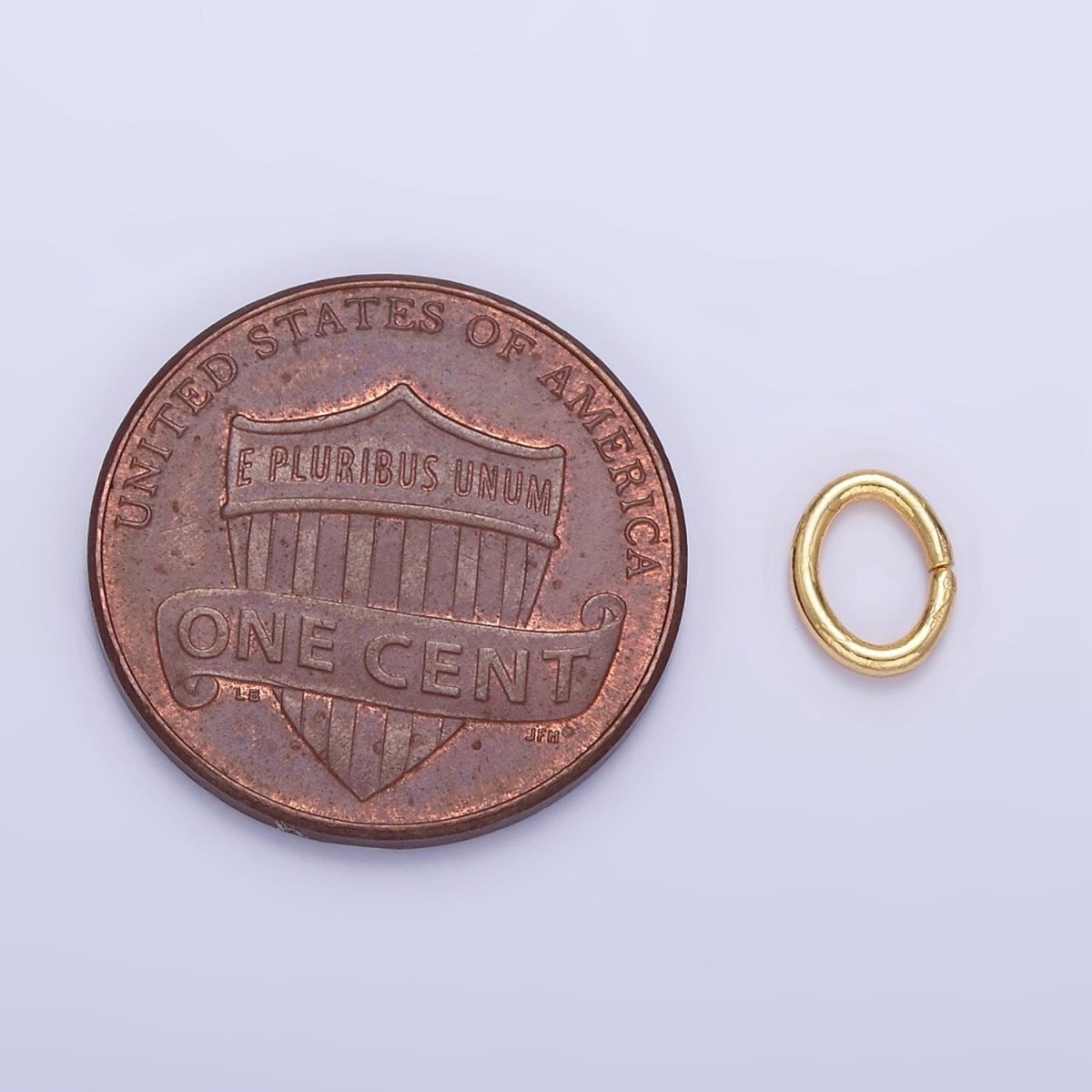 14K Gold Filled 6mm C Oval Jump Ring Findings By Bag | Z737 - DLUXCA